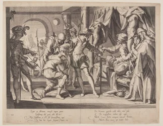 Graf Wilhelm erlaubt die Enthauptung, Platte 7 aus Throne der Gerechtigkeit (Thronus Iustitiae)