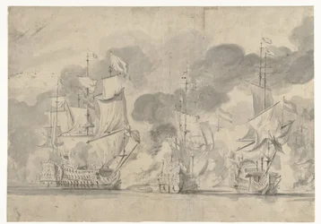Seeschlacht bei Lowestoft am 13. Juni 1665