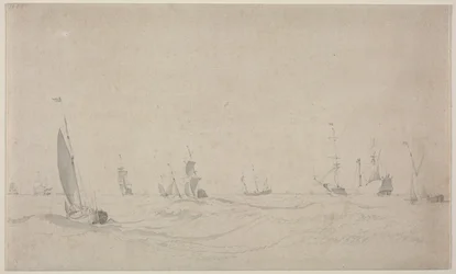 Schiffe auf rauer See, 1665