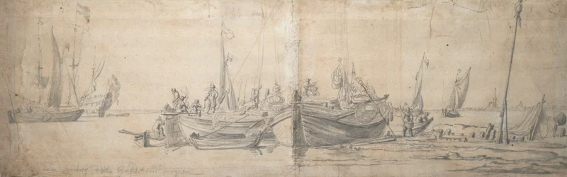 Zwei Kaags am Ende eines Harten, ca. 1643