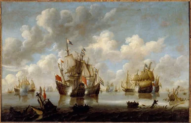 Kampf in der Nordsee im 17. Jahrhundert