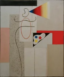 Maler mit Palette