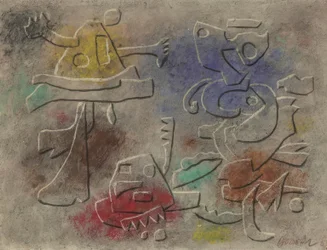 Relief-Bild farbig