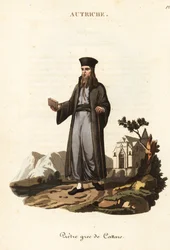 Griechisch-orthodoxer Priester von Kotor, Montenegro