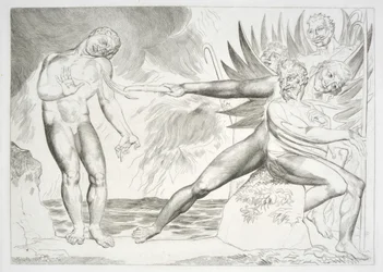 Der Kreis der korrupten Beamten: Die Teufel quälen Ciampolo Inferno, Canto XXII, Illustration zur 