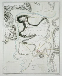 Plan der Stadt Troja, aus 