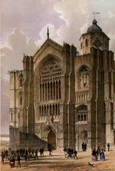 Bridlington Priory, die Westfront, aus 