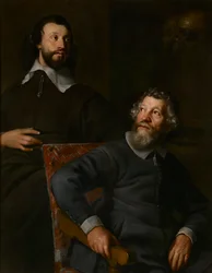 Porträt von zwei Herren, genannt Nicholas Stone und sein Sohn