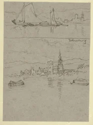 Zwei Flussszenen