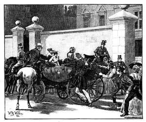 Pates Angriff auf die Königin, 1850, um 1888