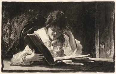 Mädchen beim Lesen
