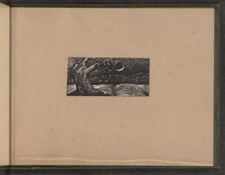 Zerstörter Baum und plattgedrückte Ernte, 1821