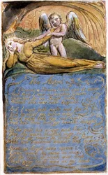 Der Engel: Tafel 41 aus Songs of Innocence and of Experience (Kopie AA) ca. 1815-26