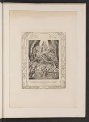 Satan vor dem Thron Gottes