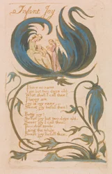 Lieder der Unschuld, Platte 14, "Infant Joy" (Bentley 25)