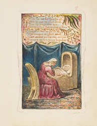 Songs of Innocence and of Experience: Cradle Song zweite Platte: Wept for me..., ca. 1825