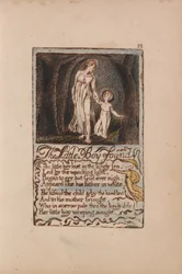 Lieder der Unschuld und der Erfahrung, Tafel 22, Der gefundene kleine Junge (Bentley 14)