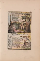 Lieder der Unschuld und der Erfahrung, Tafel 34, Das gefundene kleine Mädchen (Bentley 35)