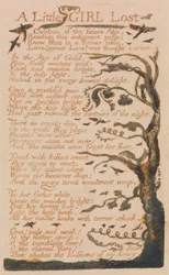 Lieder der Unschuld und Erfahrung, Tafel 44, Ein kleines Mädchen verloren (Bentley 51)