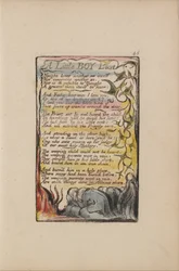 Lieder der Unschuld und der Erfahrung, Tafel 46, Ein kleiner Junge verloren (Bentley 50)