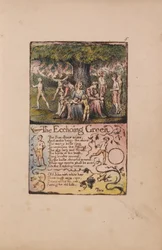 Lieder der Unschuld und der Erfahrung, Tafel 5, Das Echoing Green (Bentley 6)