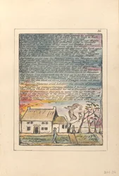 "When on the highest lift...", Platte 36 aus "Milton, ein Gedicht in zwei Büchern", ca. 1804-08