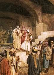Samuel salbt David inmitten seiner Brüder