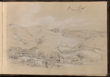 Hügel- und Talszene