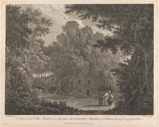 Ein Blick in die Villa Madama, nahe Rom, genannt II Teatro