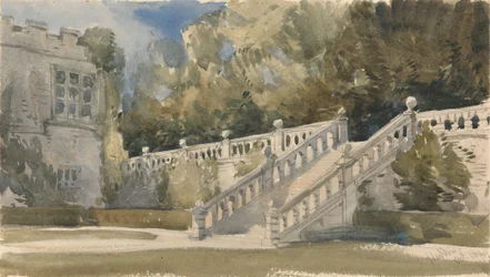 Gartentreppe, Haddon Hall