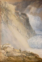 Rhonegletscher und Galenstock, von der Straße am Furkapass aus