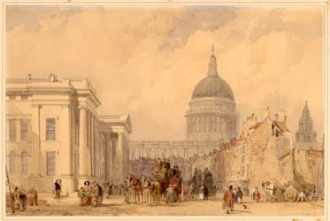 Das Postamt, St Martins le Grand, London, mit St Paul