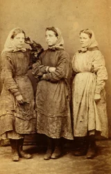 Arbeiter aus den Tredegar Eisenwerken, Wales