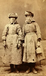 Arbeiter der Tredegar Eisenwerke, Wales
