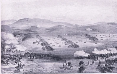 Balaklawa, 25. Oktober 1854: Der Angriff der Leichten Brigade, Illustration aus British Battles on Land and Sea, 1915
