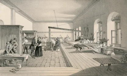 Eine der Stationen des Krankenhauses in Scutari