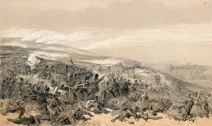Zweiter Angriff der Wachen, als sie die Zweigeschütz-Batterie in der Schlacht von Inkermann zurückeroberten