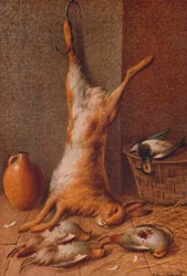 Stillleben mit Hase, um 1895