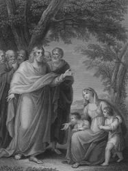 Christus und die Kinder des Zebedäus (Stich)