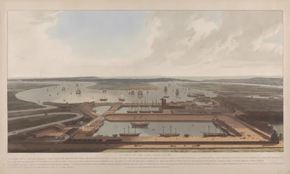 Ansicht der Ostindien-Docks