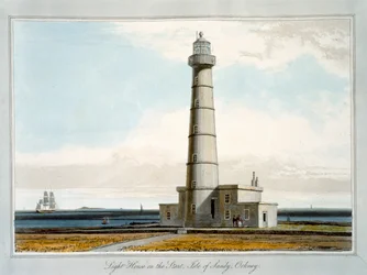 Leuchtturm auf der Start, Isle of Sandy, Orkney, 1821