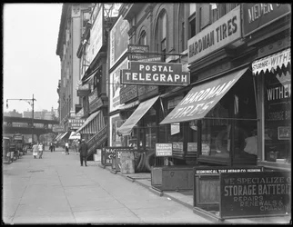 Posttelegraphenschild, 1906 Broadway, New York City, 18. August 1916
