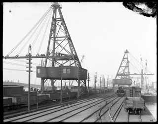 Reisekräne, Pennsylvania Eisenbahn, Greenville, N. Y.