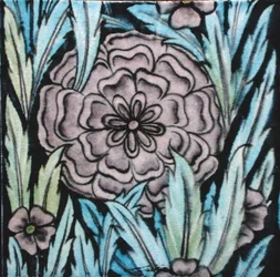 Fliese mit Blumendesign