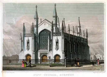 Neue Kirche, Stepney, London, 1828
