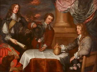 Porträt von Prinz Ruprecht, Oberst William Legge und Oberst John Russell, 1645-1646