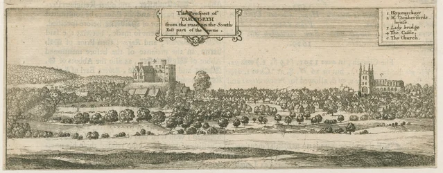 Tamworth - Panorama: Gravur, undatiert [17. Jahrhundert]
