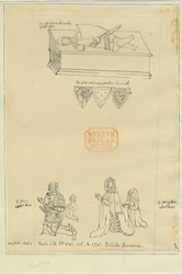 Tamworth Church - Grab: Zeichnung in Tinte, nd [?17. Jh.] (Zeichnung)