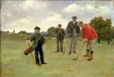 Auf dem sechsten Grün