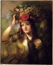 Miss Lewis als Blumenmädchen